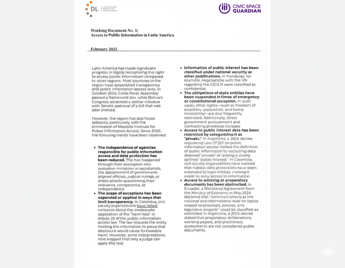 Access to Public Information in Latin America