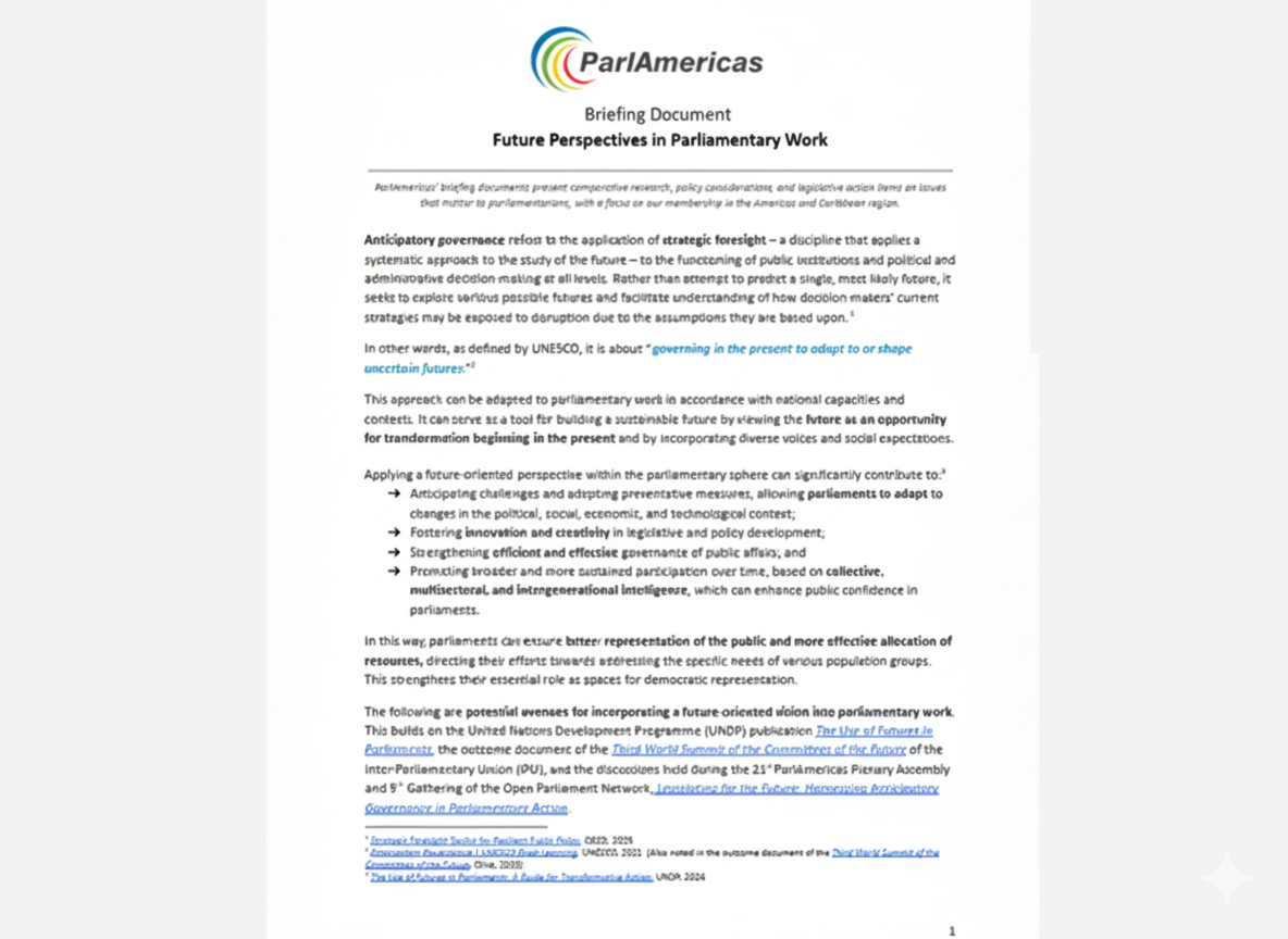Future Perspectives on Parliamentary Work