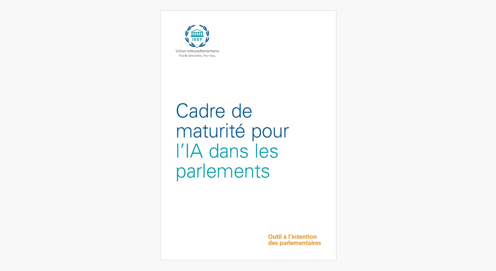 Cadre de maturité pour l’IA dans les parlements