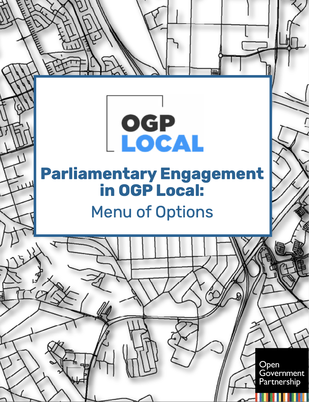 Parliamentary Engagement in Local OGP Processes – Menu of Options (2022)