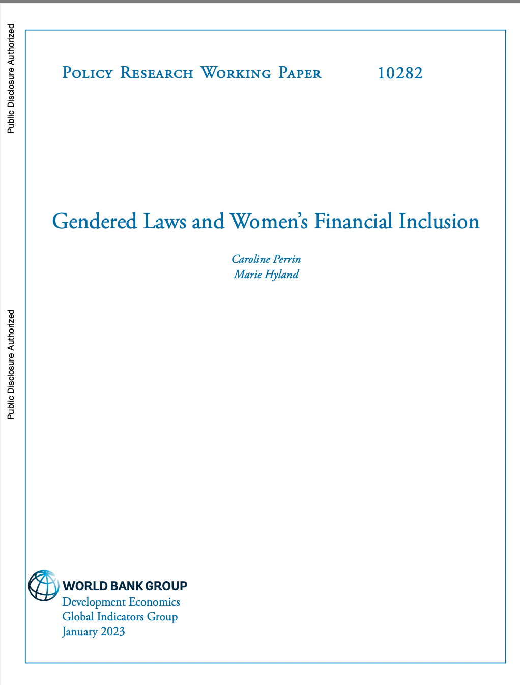 Gendered Laws and Women’s Financial Inclusion