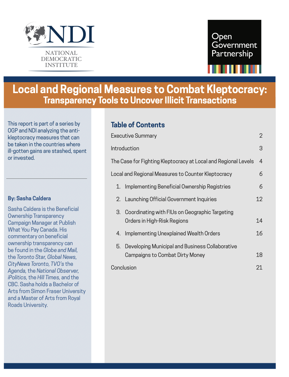 Open Governance Tools for Combatting Kleptocracy