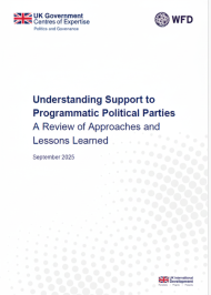 Understanding support to programmatic political parties 