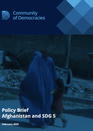 Policy Brief on Afghanistan and SDG5