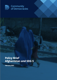 Policy Brief on Afghanistan and SDG5