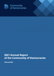 2021 Annual Report of the Community of Democracies