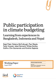 Public Participation in Climate Budgeting