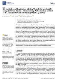 Diversification of Legislation Editing Open Software (LEOS) Using Software Agents—Transforming Parliamentary Control of the Hellenic Parliament into Big Open Legal Data