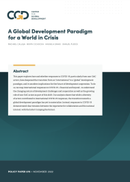 A Global Development Paradigm for a World in Crisis