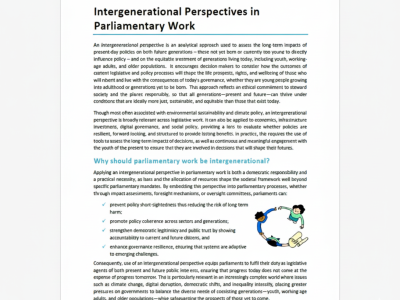 Intergenerational perspectives in parliamentary work 