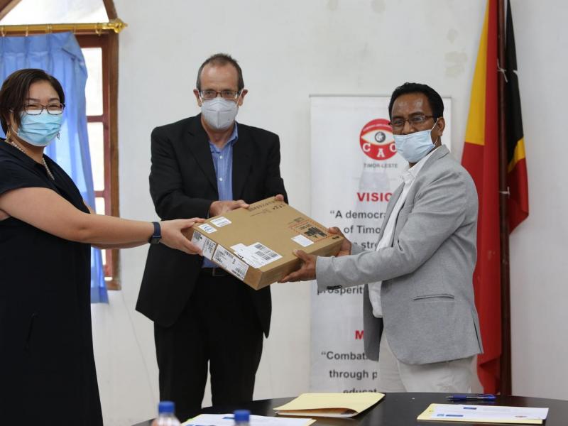 Comissão Anti Corrupção Timor-Leste recebe equipamentos TIC